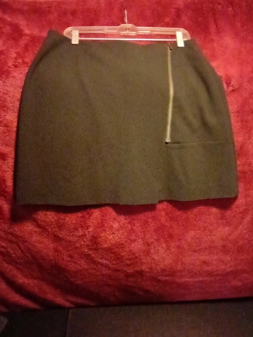 RW&CO. Black Mini Skirt with Exposed Zip